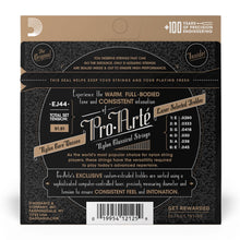 D'Addario EJ44 Pro-Arté Nylon Classical Guitar Strings, Extra Hard Tension