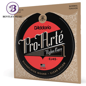 D’Addario EJ45 Pro-Arté Nylon Classical Guitar Strings, Normal Tension