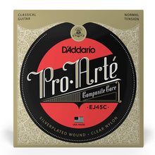 D'Addario EJ45C Pro-Arté Composite Core Classical Guitar Strings, Normal Tension
