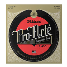 D'Addario EJ45C Pro-Arté Composite Core Classical Guitar Strings, Normal Tension