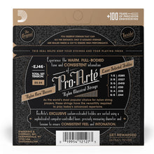 D’Addario EJ46 Pro-Arté Nylon Classical Guitar Strings, Hard Tension