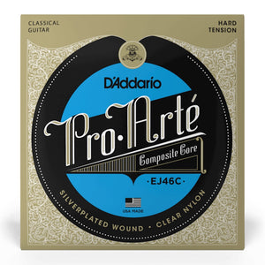 D'Addario EJ46C Pro-Arte Composite Core Classical Guitar Strings, Hard Tension
