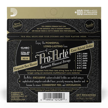 D'Addario EJ46C Pro-Arte Composite Core Classical Guitar Strings, Hard Tension