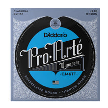 D'Addario EJ46TT Pro-Arté Dynacore Classical Guitar Strings, Titanium Trebles, Hard Tension