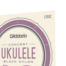 D'Addario EJ53C Pro-Arté Black Nylon Concert Ukulele Strings