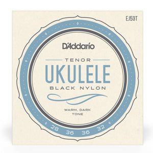 D'Addario EJ53T Pro-Arté Black Nylon Tenor Ukulele Strings