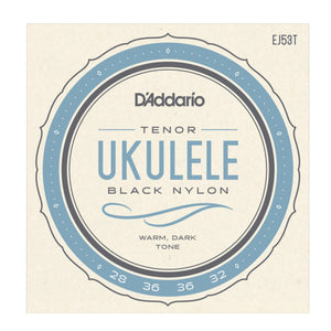 D'Addario EJ53T Pro-Arté Black Nylon Tenor Ukulele Strings
