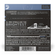 D'Addario EPS520 XL ProSteels Round Wound Electric Guitar Strings, Super Light, 9-42 Gauge