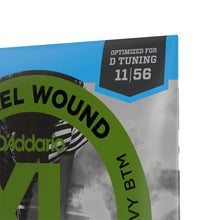 D'Addario EXL117 XL Nickel Wound Electric Guitar Strings, Medium Top/Extra-Heavy Bottom, 11-56 Gauge