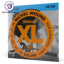 D’Addario EXL140 XL Nickel Wound Electric Guitar Strings, Light Top/Heavy Bottom, 10-52 Gauge