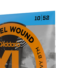 D’Addario EXL140 XL Nickel Wound Electric Guitar Strings, Light Top/Heavy Bottom, 10-52 Gauge
