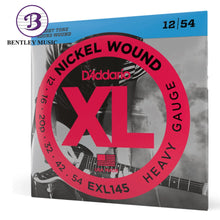 D’Addario EXL145 XL Nickel Wound Electric Guitar Strings, Heavy Plain 3rd, 12-54 Gauge