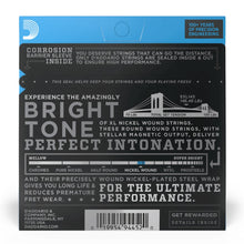 D’Addario EXL145 XL Nickel Wound Electric Guitar Strings, Heavy Plain 3rd, 12-54 Gauge