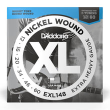 D’Addario EXL148 XL Nickel Wound Electric Guitar Strings, Extra Heavy, 12-60 Gauge