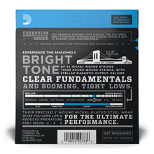 D'Addario EXL190 XL Nickel Wound Electric Bass Strings, Custom Light, Long Scale, 40-100 Gauge