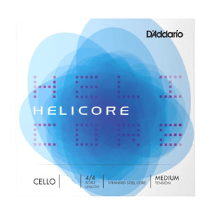D'Addario H511 4/4M Helicore Cello Single A String, 4/4 Scale, Medium Tension