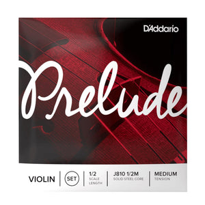 D’Addario J810 1/2M Prelude Violin String Set, 1/2 Scale, Medium Tension