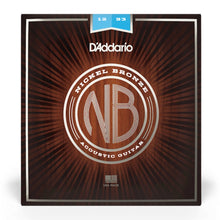 D’Addario NB1253 Nickel Bronze Acoustic Guitar Strings, Regular Light, 12-53 Gauge