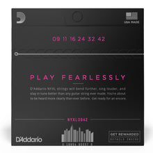 D’Addario NYXL0942 NYXL Nickel Wound Electric Guitar Strings, Super Light, 09-42 Gauge