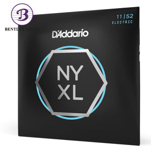 D’Addario NYXL1152 NYXL Nickel Wound Electric Guitar Strings, Medium Top / Heavy Bottom, 11-52 Gauge