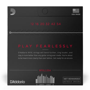 D’Addario NYXL1254 NYXL Nickel Wound Electric Guitar Strings, Heavy, 12-54 Gauge