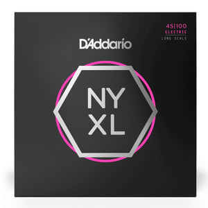 D’Addario NYXL45100 NYXL Electric Bass Strings, Regular Light, Long Scale, 45-100 Gauge