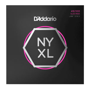 D’Addario NYXL45100 NYXL Electric Bass Strings, Regular Light, Long Scale, 45-100 Gauge