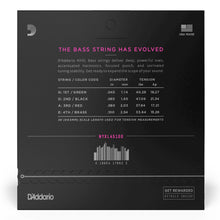 D’Addario NYXL45100 NYXL Electric Bass Strings, Regular Light, Long Scale, 45-100 Gauge