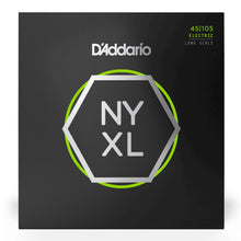D’Addario NYXL45105 NYXL Electric Bass Strings, Light Top / Medium Bottom, Long Scale, 45-105 Gauge