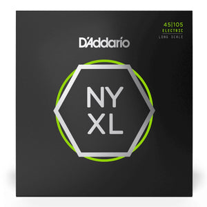 D’Addario NYXL45105 NYXL Electric Bass Strings, Light Top / Medium Bottom, Long Scale, 45-105 Gauge