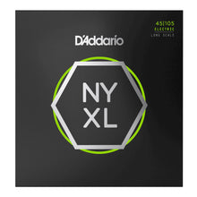 D’Addario NYXL45105 NYXL Electric Bass Strings, Light Top / Medium Bottom, Long Scale, 45-105 Gauge