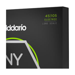 D’Addario NYXL45105 NYXL Electric Bass Strings, Light Top / Medium Bottom, Long Scale, 45-105 Gauge