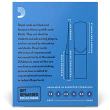 Royal by D'Addario RIB1025 Soprano Saxophone Reeds, Strength 2.5, 10-Pack