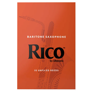 Rico by D’Addario RLA1020 Baritone Saxophone Reeds, Strength 2.0, 10-Pack