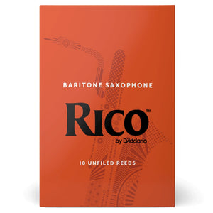 Rico by D’Addario RLA1020 Baritone Saxophone Reeds, Strength 2.0, 10-Pack