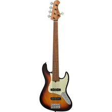 Bacchus WJB5-630-RSM/M-Act-3TS Universe Series Roasted Maple 5-String Electric Bass, 3 Tone Sunburst