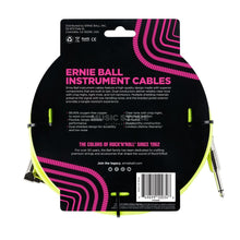 Ernie Ball P06080 Instrument Cable 10 Ft, Neon Yellow