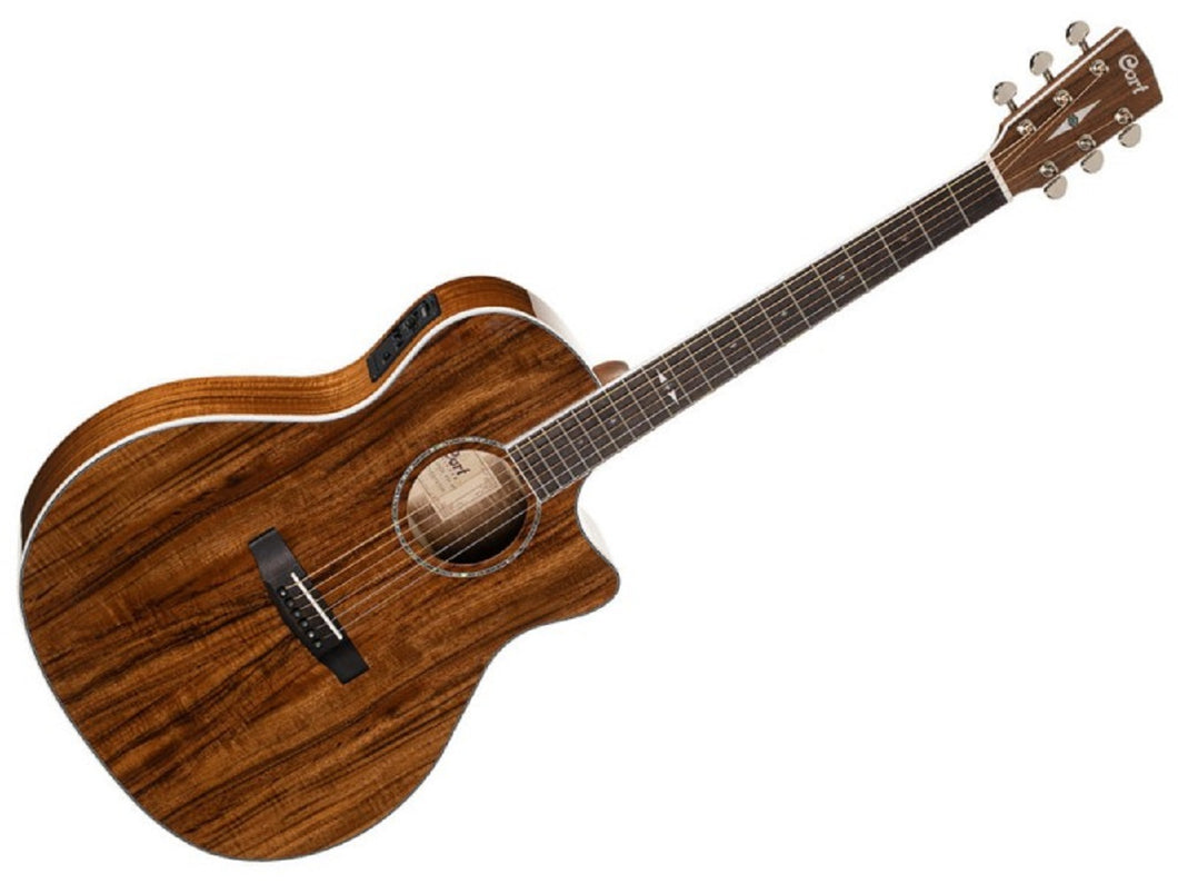 Cort GA5F-Koa Cutaway Acoustic-Electric Guitar (Natural)