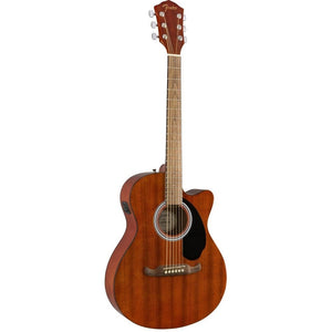 [PREORDER] Fender FA-135CE Concert Acoustic Guitar, Walnut FB, Natural Mahogany