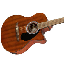 [PREORDER] Fender FA-135CE Concert Acoustic Guitar, Walnut FB, Natural Mahogany