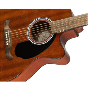 [PREORDER] Fender FA-135CE Concert Acoustic Guitar, Walnut FB, Natural Mahogany