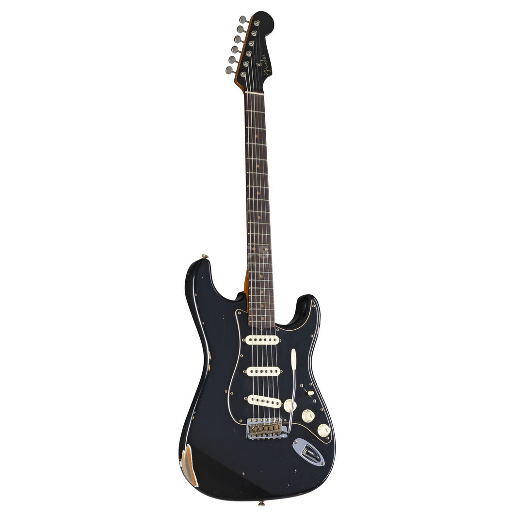 [PREORDER] Fender Custom Shop Roasted Dual-Mag II Stratocaster Relic Electric Guitar, Aged Black