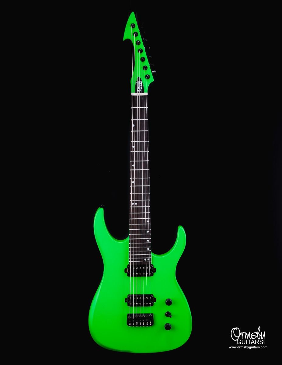 Ormsby Hype GTI Toxic Green Standard 7 String Electric Guitar