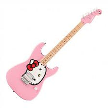 Squier by Fender Limited Edition Hello Kitty Stratocaster Electric Guitar, Maple FB, Pink