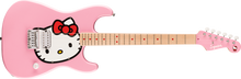 Squier by Fender Limited Edition Hello Kitty Stratocaster Electric Guitar, Maple FB, Pink