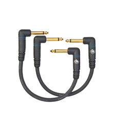 D'Addario PW-PRA-205 Custom Series Patch Cable, Right-Angle to Right-Angle, 0.5ft.