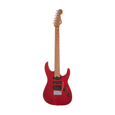 [PREORDER] Charvel Pro-Mod DK24 HSS 2PT CM Ash Electric Guitar, Caramelized Maple FB, Red Ash