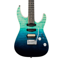 [PREORDER] Charvel Pro-Mod Plus Dinky DK24 HSS Quilt Maple Electric Guitar, Blue Curacao