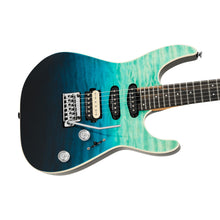 [PREORDER] Charvel Pro-Mod Plus Dinky DK24 HSS Quilt Maple Electric Guitar, Blue Curacao