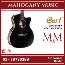 Cort Essence ES-OC4-BTSG Acoustic Guitar, Black Top Semi Gloss